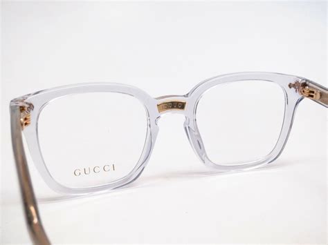 gucci transparent glasses|clear gucci glasses for women.